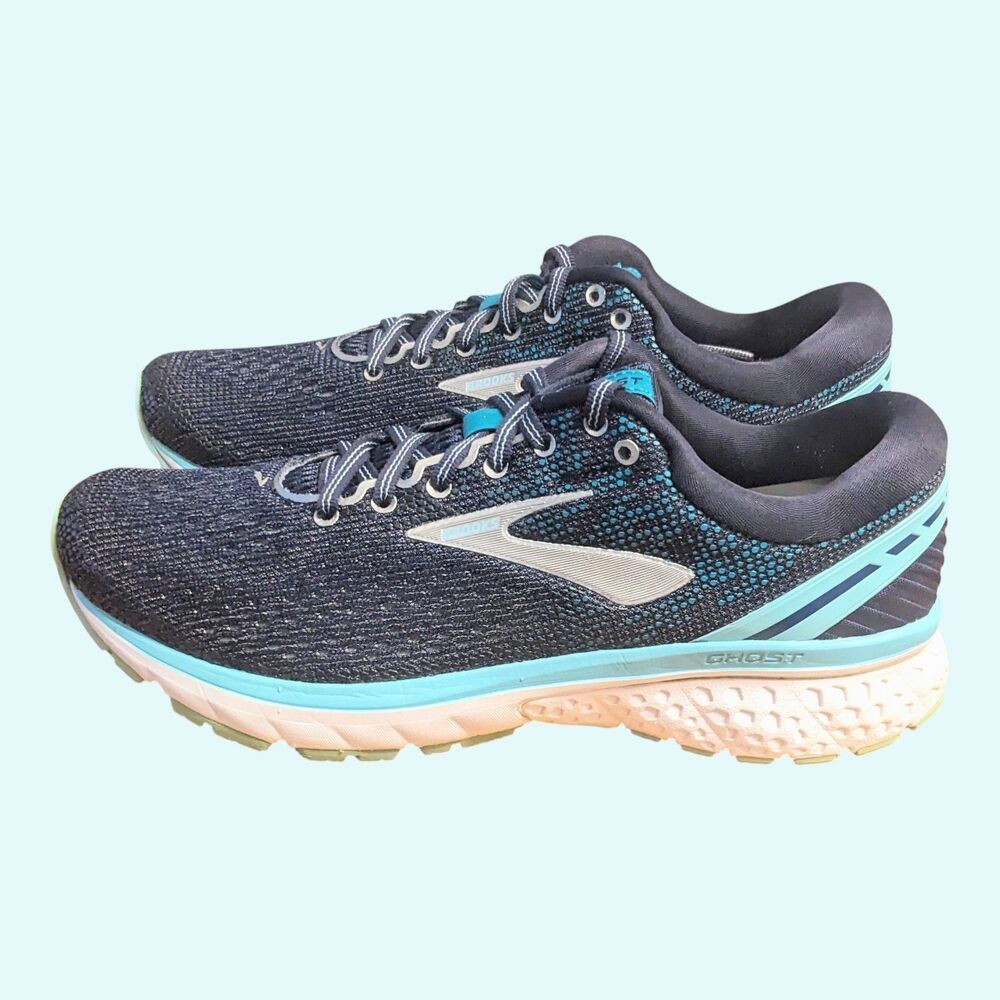 Brooks Women's Size 9 B Ghost 11 Running Shoes Blue Green 1202771B493